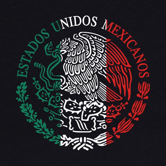 Escudo Nacional Mexicano - Emblema Tricolor by verde